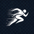 必一运动官方网站Logo - 橙色与深蓝色结合的体育品牌标识